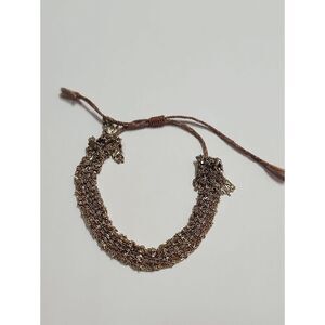 Marie Laure Chamorel N° 183 Braided Bracelet sterling silver Silk Yarn